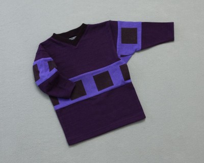 Kid's ???? Long Sleeve V-Neck Purple